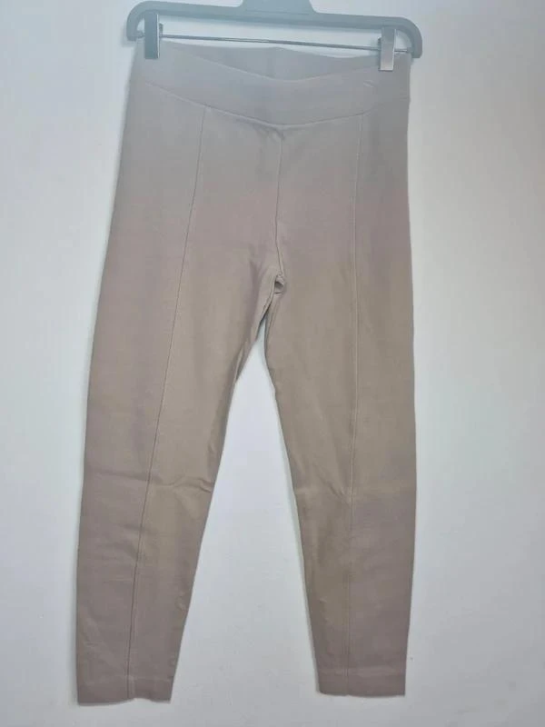 Zara Legging Beige Effet Couture L